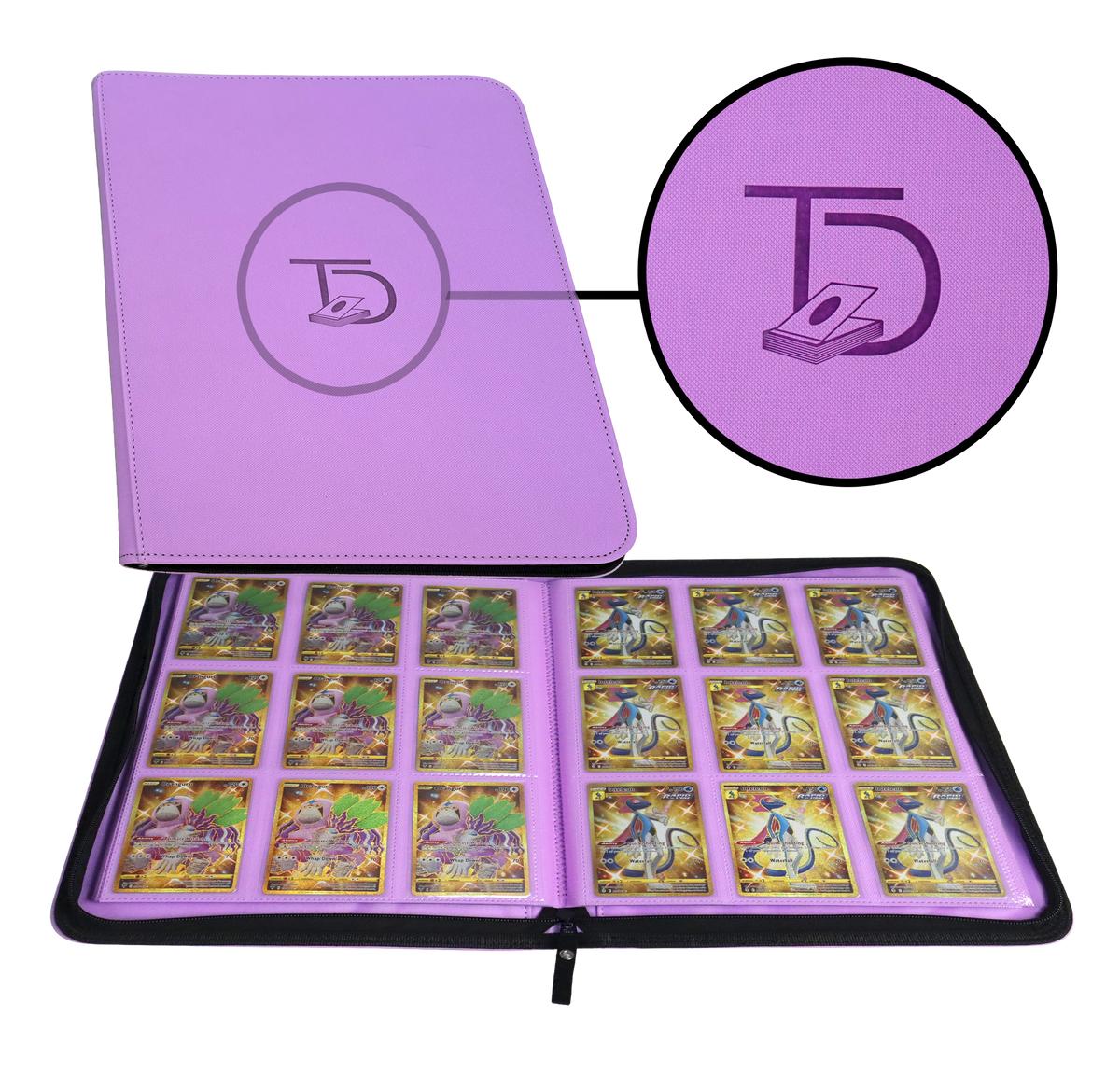 purple card binder Vault X: 9-Pocket Exo-Tec Zip Binder SV6