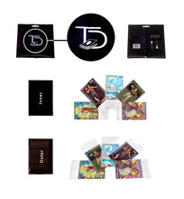Load image into Gallery viewer, TopDeck 500 Card Binder + TopDeck Collector Sleeves (200) + TopDeck Grading Kit | 100 ct. Trading Card Toploaders | Trading &amp; Sports Penny Sleeves | Tape Tabs
