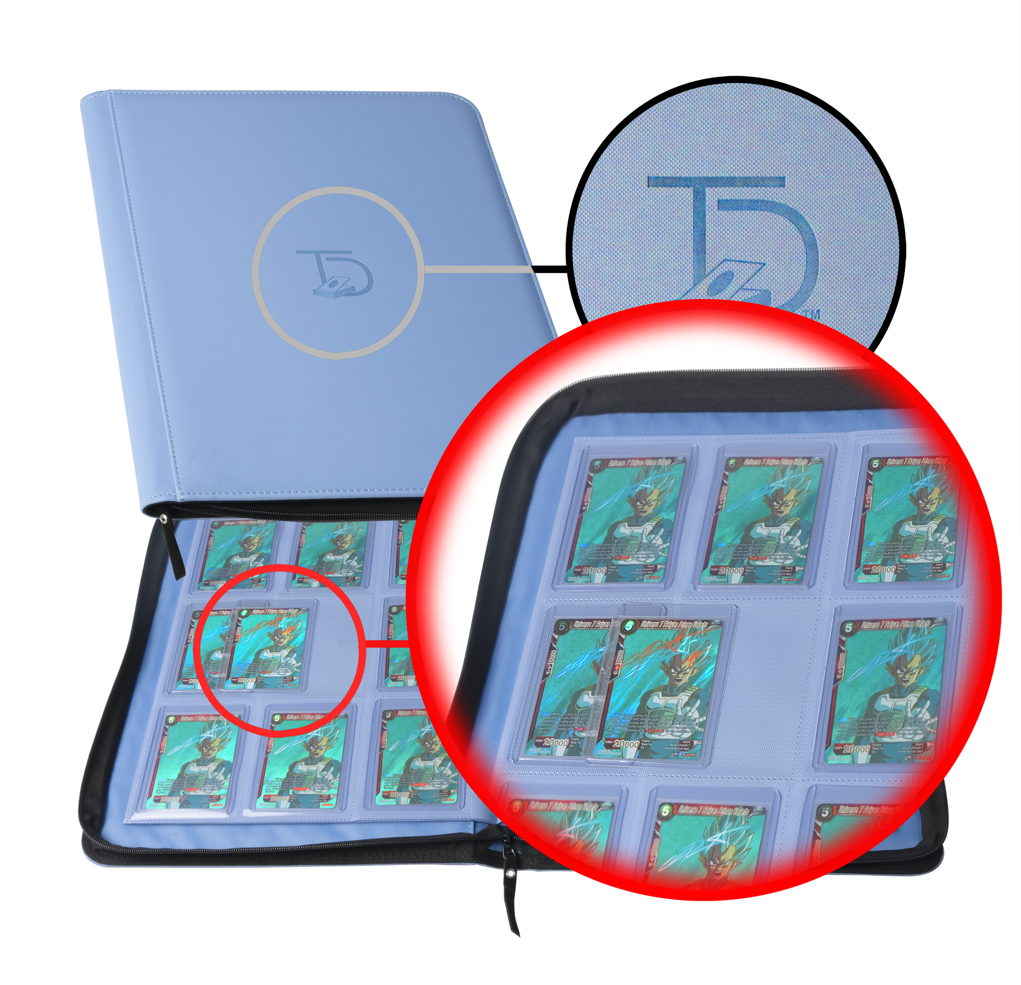 4 pocket pokemon card binder 4 Pocket Oversized Card Binder – Card-Binder.com main image 1